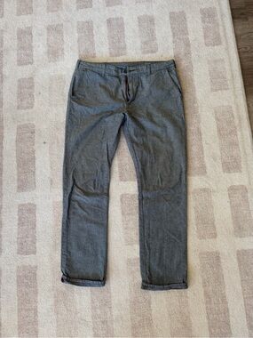 Men's Gray Slim Chinos - Bullhead Denim Co. size 34